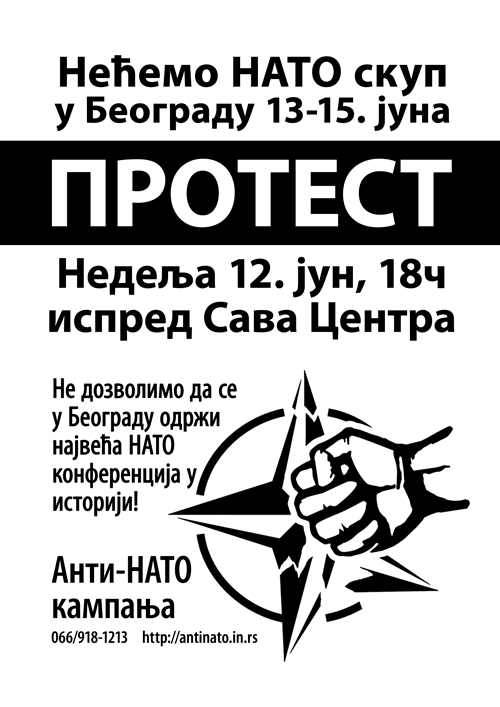 Anti-NATO kampanja: Poziv na protest protiv održavanja do sada najveće NATO konferencije u Beogradu