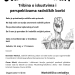 ŠTA DA SE RADI? – Tribina o iskustvima i perspektivama radničkih borbi