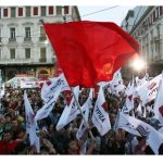 Proglas Komunističke tendencije Sirize protiv kolaboracije sa desničarskom strankom Nezavisni Grci