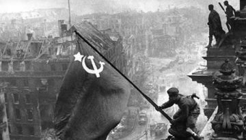 The-Soviet-flag-over-the-Reichstag-1945-small