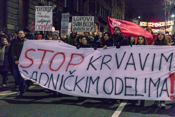Levi blok na protestu 26. januara!