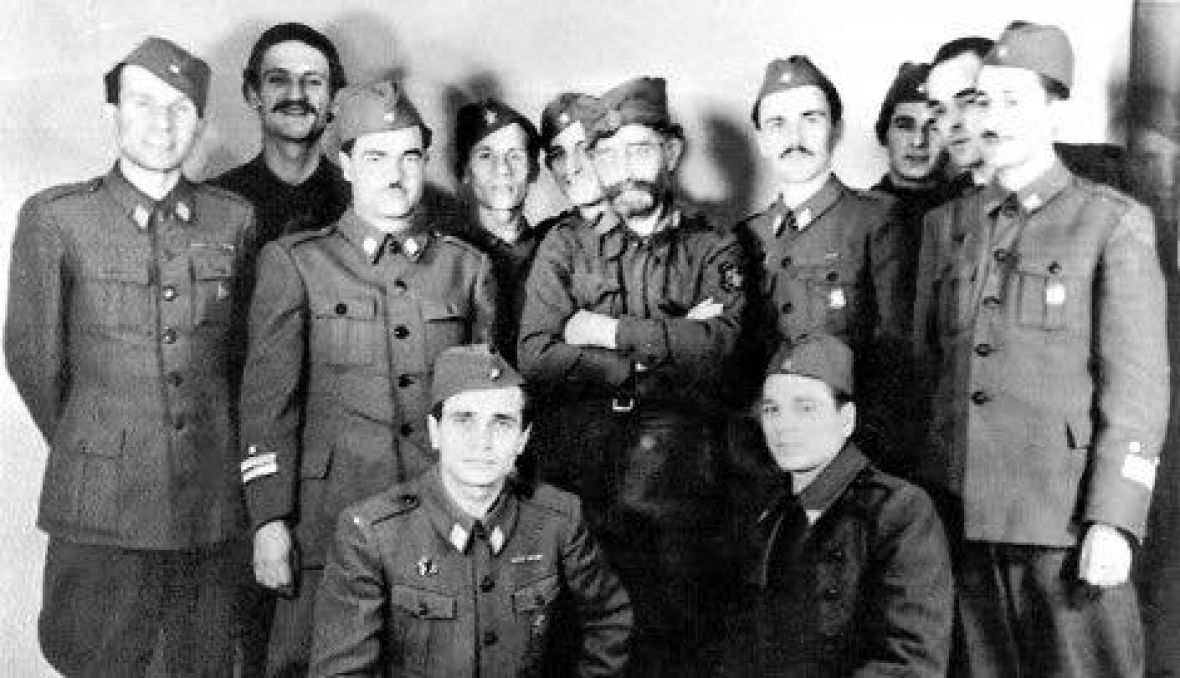 Draža Mihailović na optuženičkoj klupi Izvor: Wikipedia