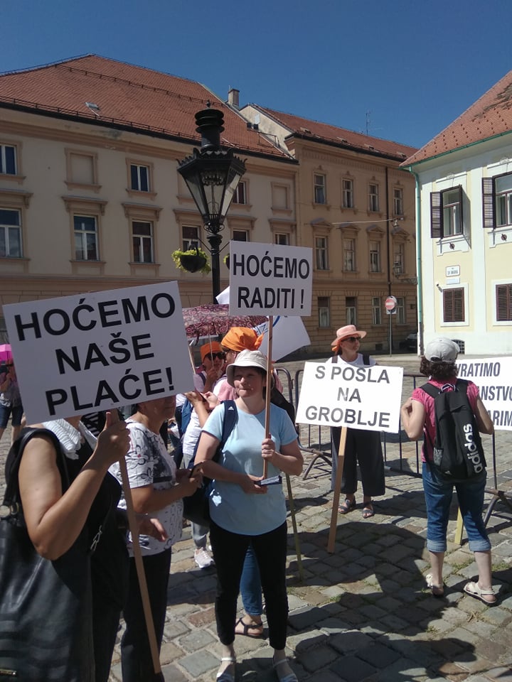 Hrvatska: Protest radnica požeške Orljave