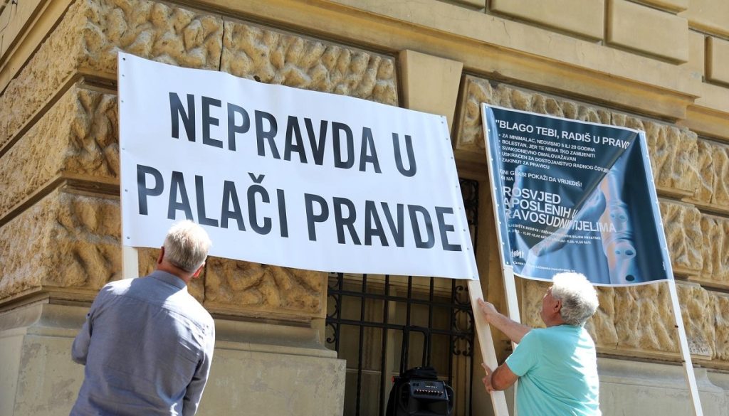 Hrvatska: Štrajk u pravosuđu – borba za goli život