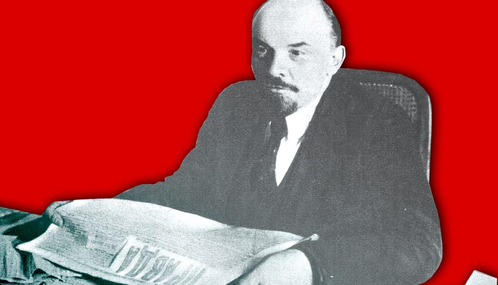 Lenin-reading-Pravda