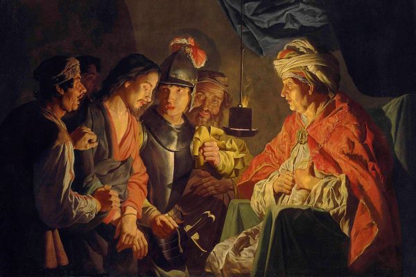 Matthias Stom Christ before Pilate Image public domain 2